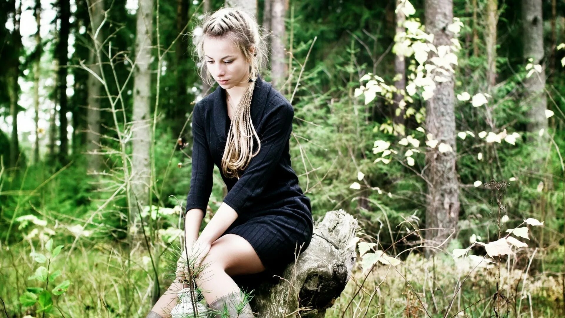 Красивые женщины в лесу фото Wallpaper : forest, people, model, blonde, nature, grass, fashion, spring, Perso