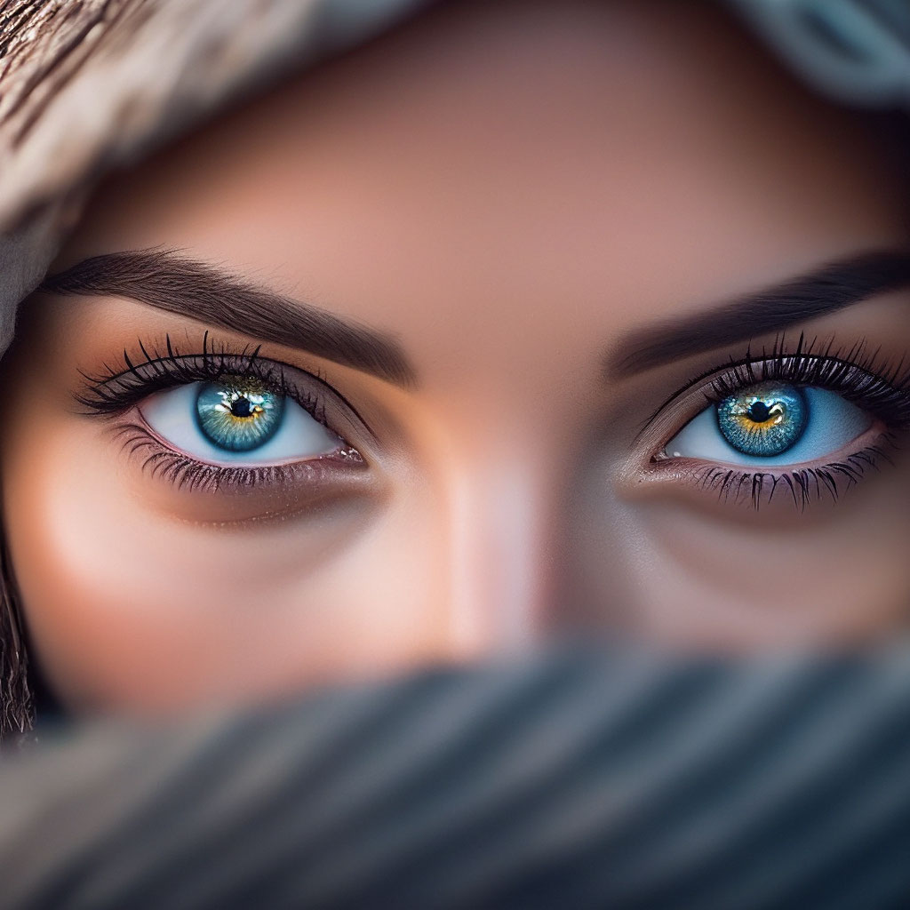 Красивые женские глаза фото "Beautiful female eyes" - image created in Shedevrum