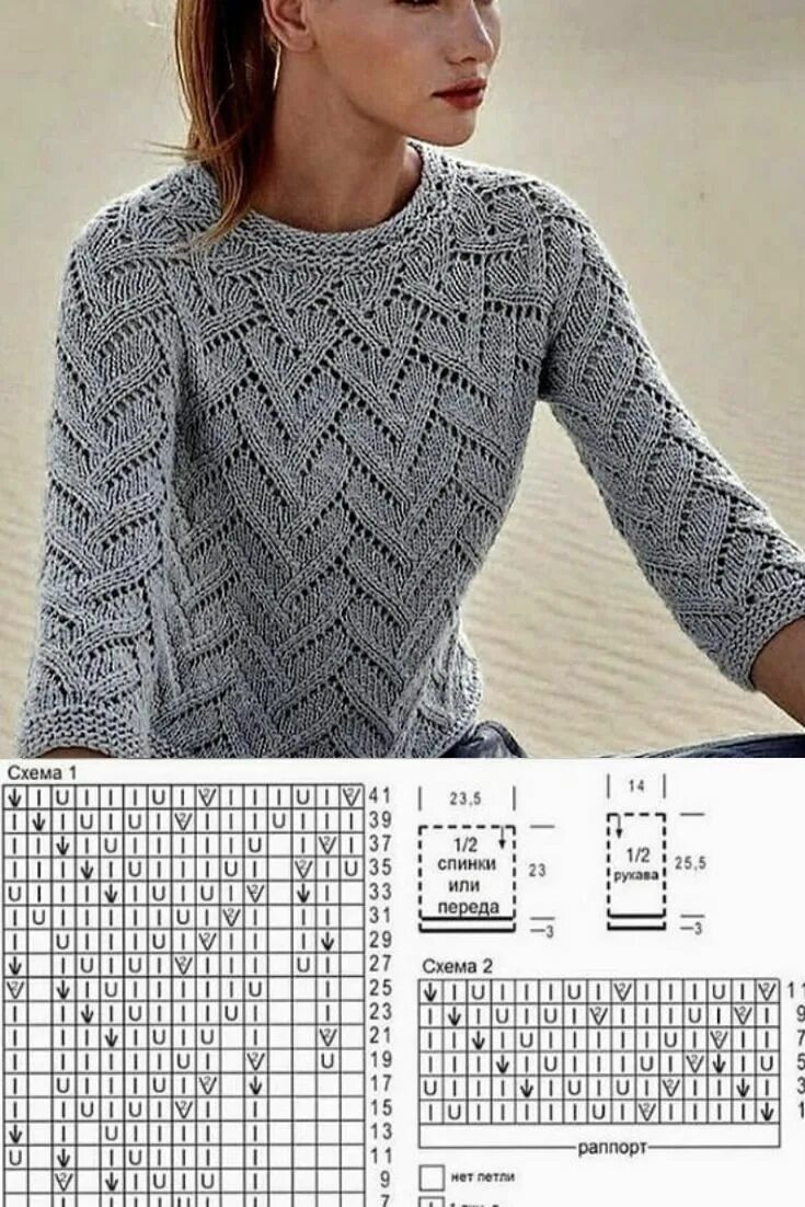 Красивые женские кофты спицами схемы Pin em Свитера вязание