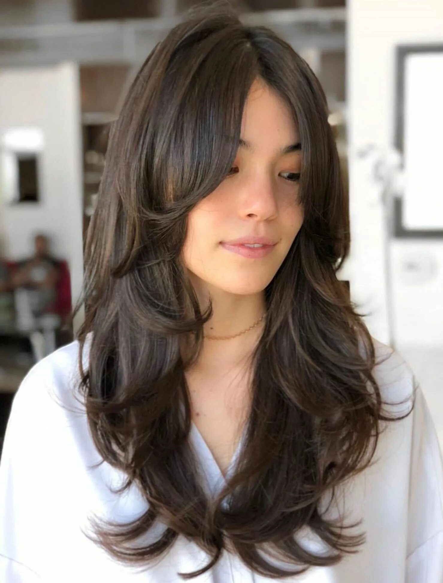 Красивые женские стрижки длинные 50 Cute Long Layered Haircuts with Bangs for 2024 Hair styles, Layered haircuts 