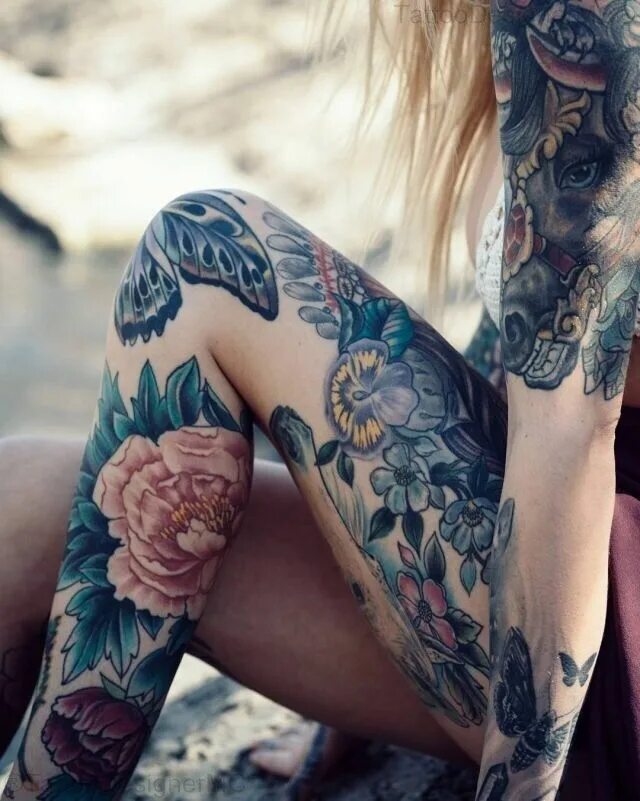 Красивые женские тату фото tattoo ideas of roses Leg sleeve tattoo, Full leg tattoos, Leg tattoos women