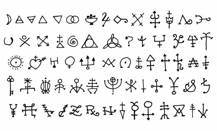 Красивые значки и символы для оформления Pin on Symbols Scripts Typography Codes Fonts Occult symbols, Esoteric symbols, 