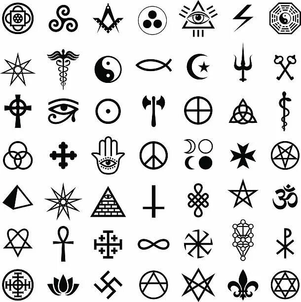 Красивые знаки для оформления Collection of ancient symbols Magic symbols, Celtic symbols and meanings, Symbol