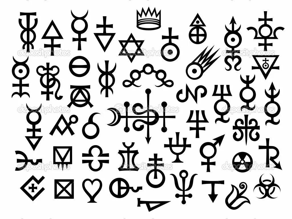 Красивые знаки для оформления the great work alchemic symbols - Google Search Alchemie symbole, Magie, Mystisc
