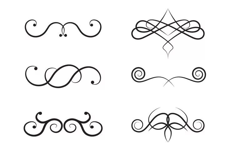 Красивые знаки для оформления Free Monograms Vector Arabesco, Free, Vector