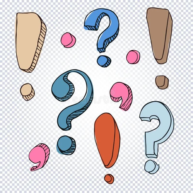 Красивые знаки препинания для оформления Set of Hand Drawn Design Elements. Stock Vector - Illustration of shape, splash: