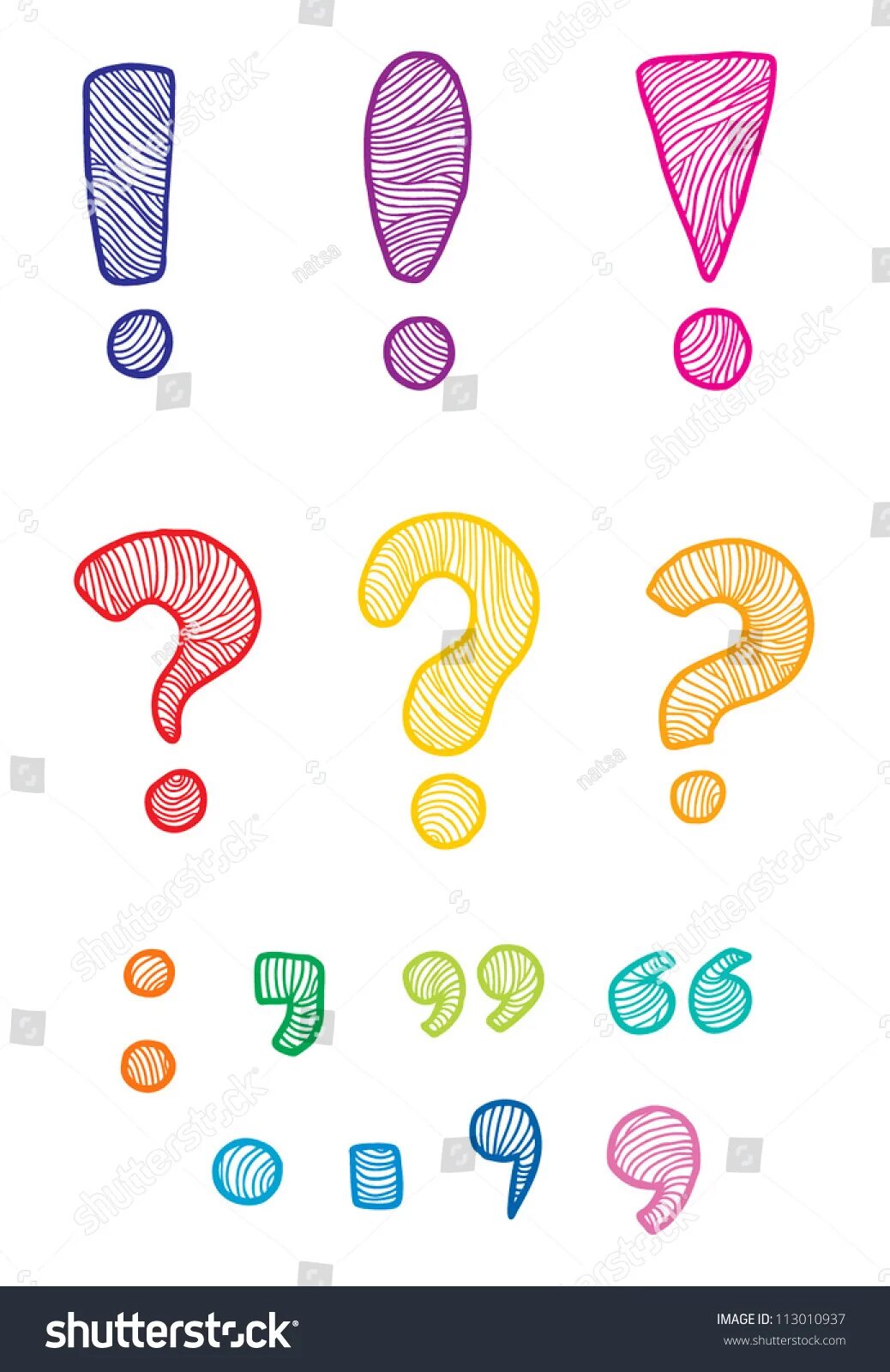 Красивые знаки препинания для оформления Rainbow Question Marks On A Black Background Stock Photo 33191710 BC5
