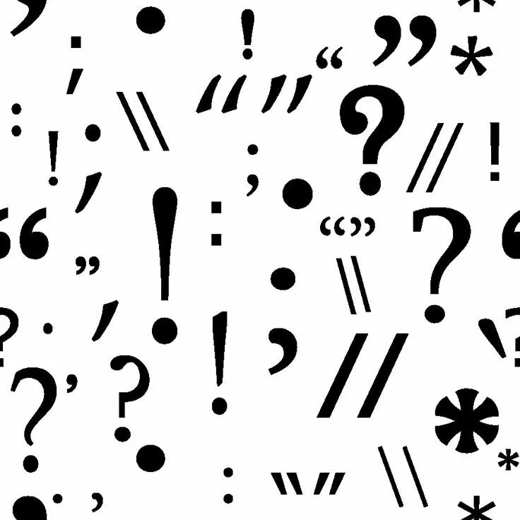 Красивые знаки препинания для оформления текста Personal Punctuation Shayna Hiller Punctuation rules, Punctuation, Punctuation m