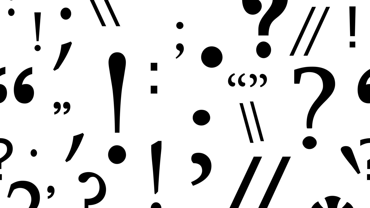 Красивые знаки препинания для оформления текста Today is National Punctuation Day CNN