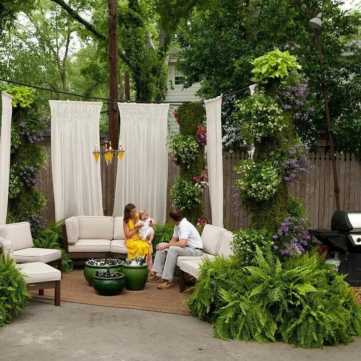 Красивые зоны на даче фото 80 Porch and Patio Design Ideas You'll Love All Season Backyard design, Luxuriou