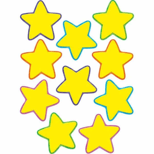 Красивые звездочки для оформления Yellow Star Accents - Creative Minds
