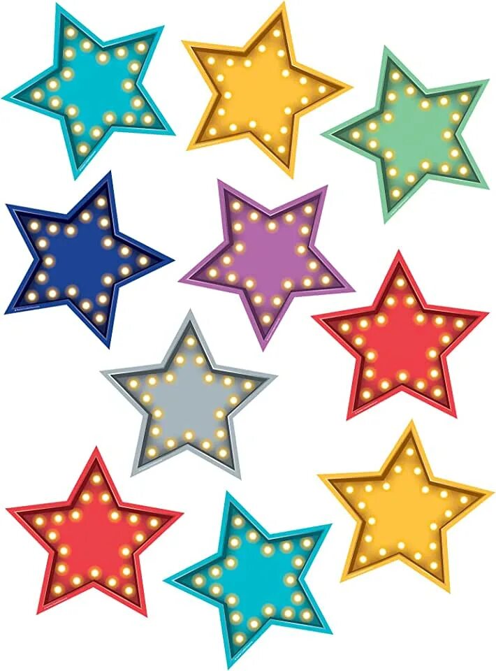 Красивые звезды для оформления Amazon.com: Stars For Bulletin Board