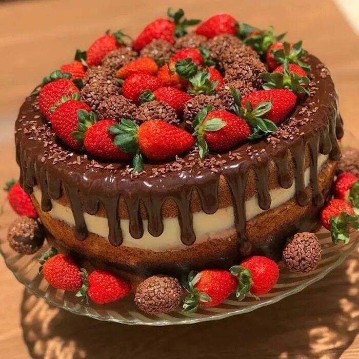 Красивых тортов фото домашних Bolo decorado Yummy cakes, Cake desserts, Desserts
