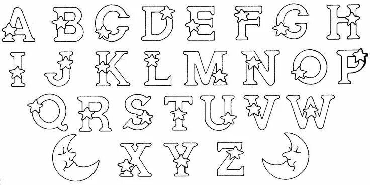 Красивый алфавит по буквам для оформления трафарет Coloriage Alphabet Animaux Imprimer #1 Alphabet coloring, Coloring pages, Colori