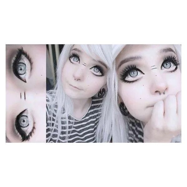 Красивый аниме макияж Luxury fashion & independent designers SSENSE Doll eye makeup, Anime makeup, Ani