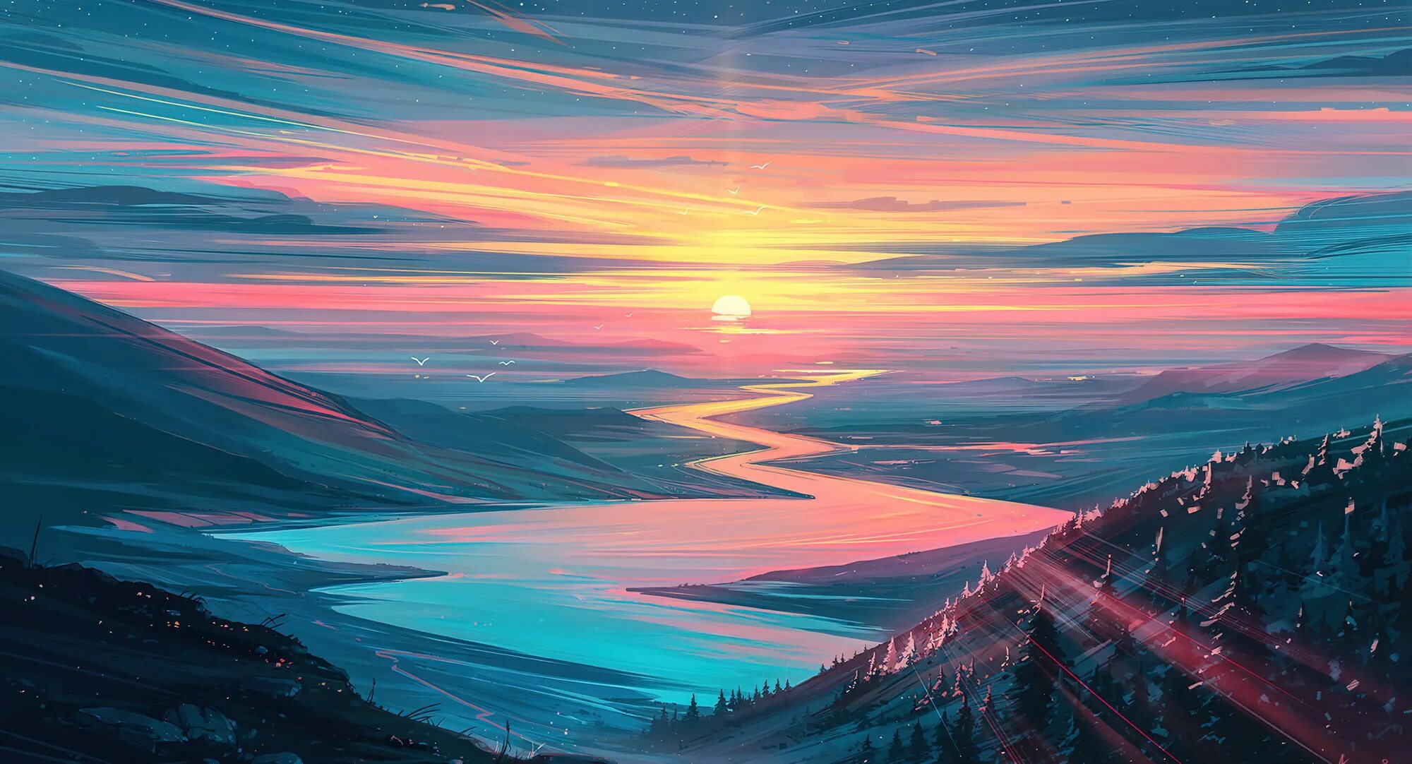 Красивый арт из фото Bobsky - The Great River (Original Mix) - BOBSKY