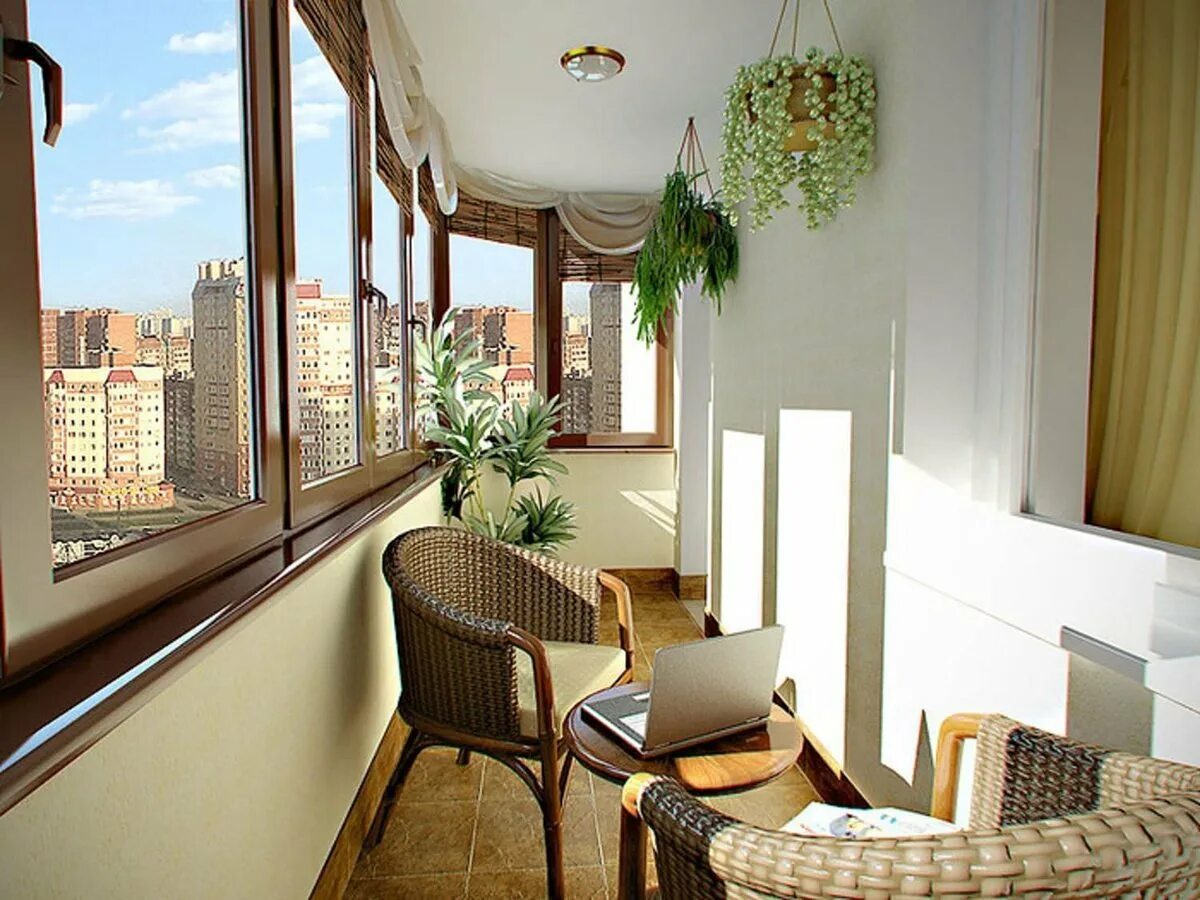 Красивый балкон в квартире дизайн фото Beautiful design balcony - 72 photo