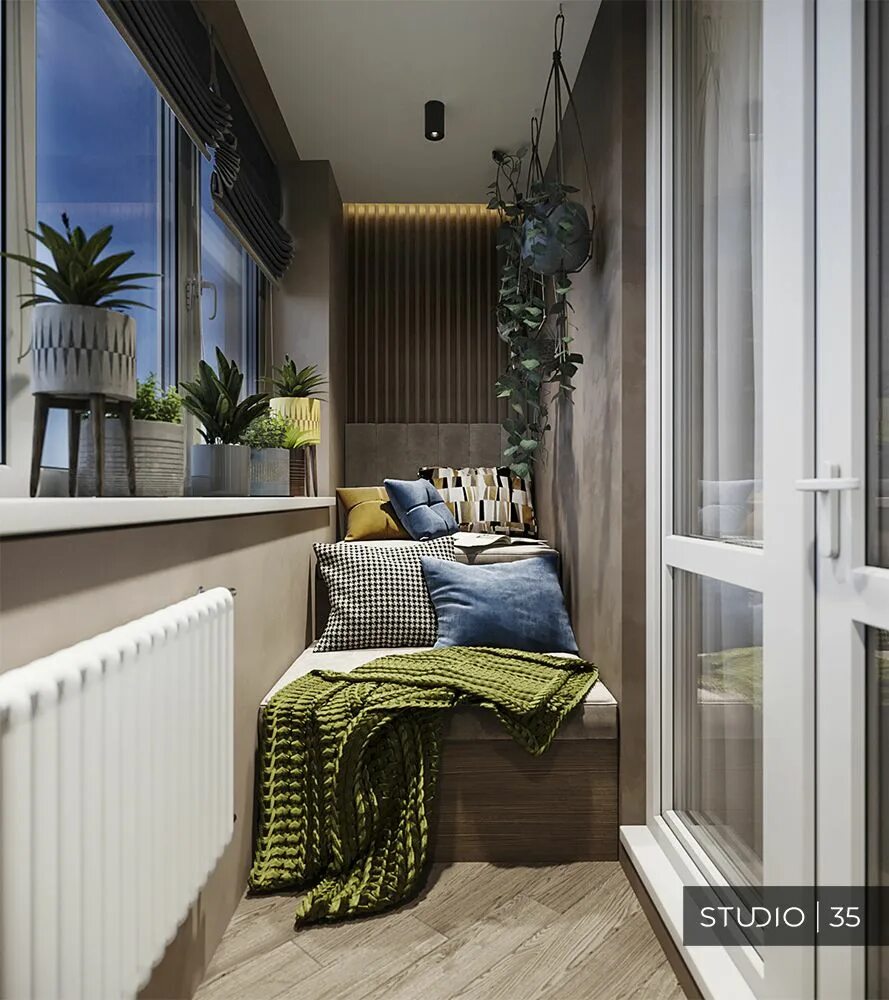 Красивый балкон в квартире дизайн фото Балкон в ЖК "6 ЗВЕЗД" Outdoor bed, Interior decorating, Outdoor sectional sofa