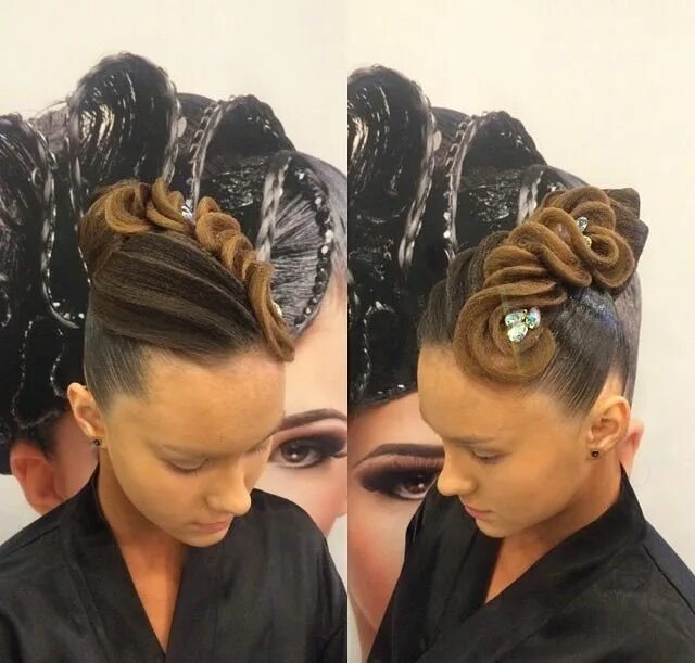 Красивый бальные прически Pin on Vestidas de Blanco Competition hair, Dance hairstyles, Dance competition 