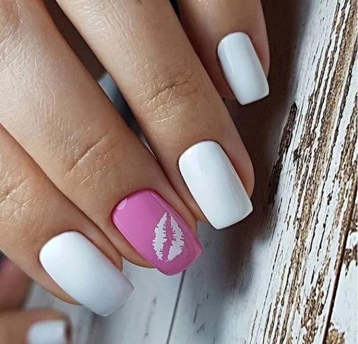 Красивый бело розовый маникюр Pin by Kim Linebarger on Nails in 2019 Diy nail designs, Nail designs, Diy nails