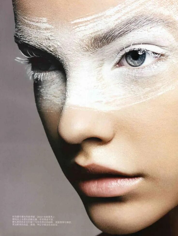 Красивый белый макияж Pin on Art and design makeup White eye makeup, Angel makeup, White makeup