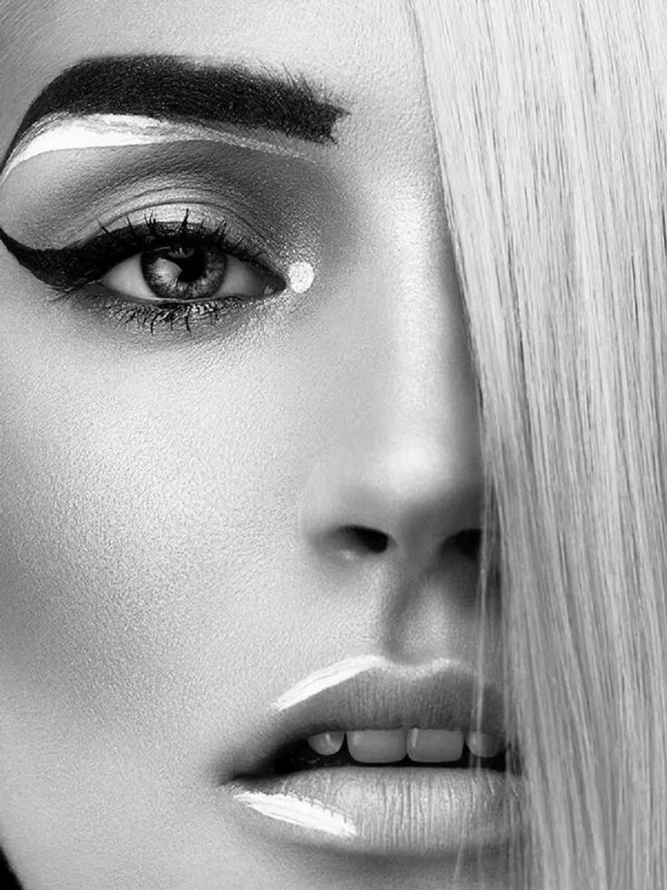 Красивый белый макияж Tenho uma alma muito prolixa... Artistry makeup, Editorial makeup, Makeup photog