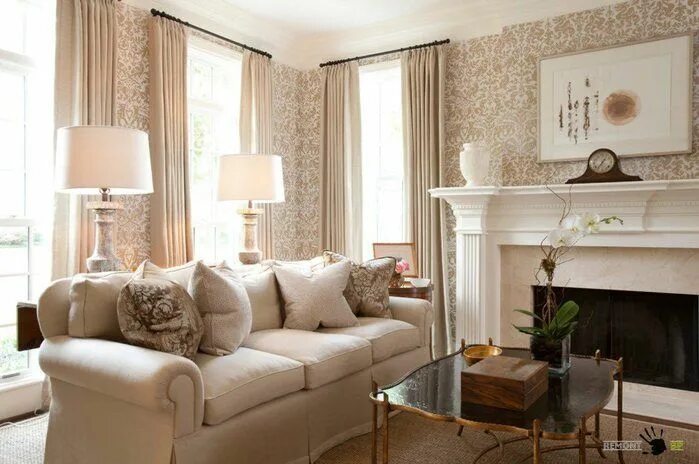 Красивый бежевый интерьер Российский Сервис Онлайн-Дневников Luxe interiors, Interior design, Living room