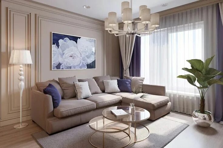 Красивый бежевый интерьер Pin on Мій зал Luxury sofa living room, Decor home living room, Indian living ro