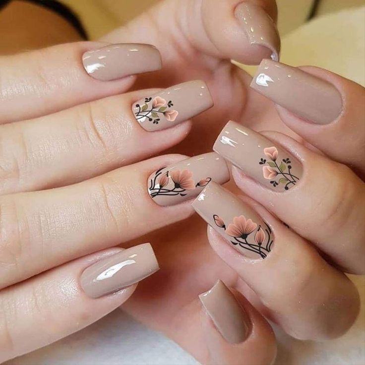 Красивый бежевый маникюр с дизайном Elevate Your Style: Discovering the Best Nail Salon in Phoenix Cute acrylic nail