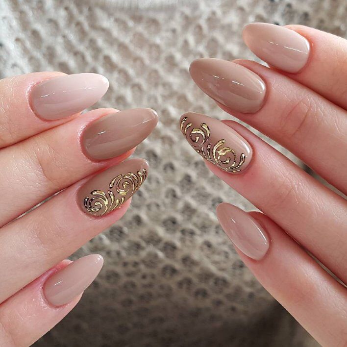Красивый бежевый маникюр с дизайном Pin on Nails & Nails & Nails