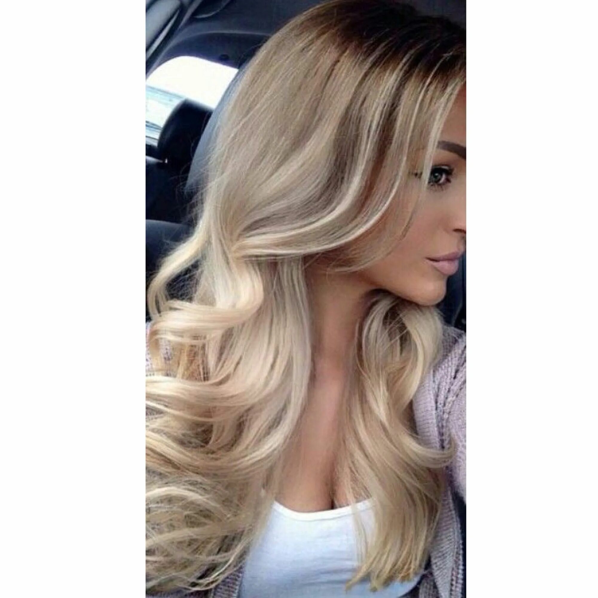 Красивый блонд фото на средние волосы Pinterest : @laloveame Hairdo, Long hair styles, Hair