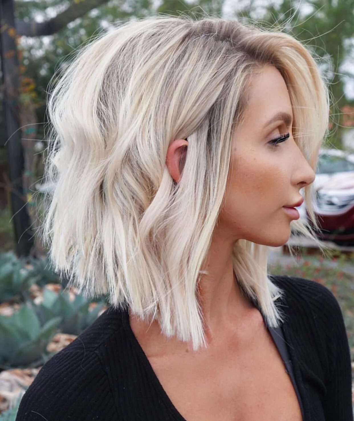 Красивый блонд фото на средние волосы This cut but a inch or two shorter Hair inspiration, Cut my hair, Long hair styl