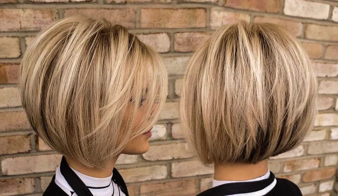 Красивый боб каре фото bobbedhaircuts on Instagram: "Ashley Vaughan has razor cut a fellow stylists hai