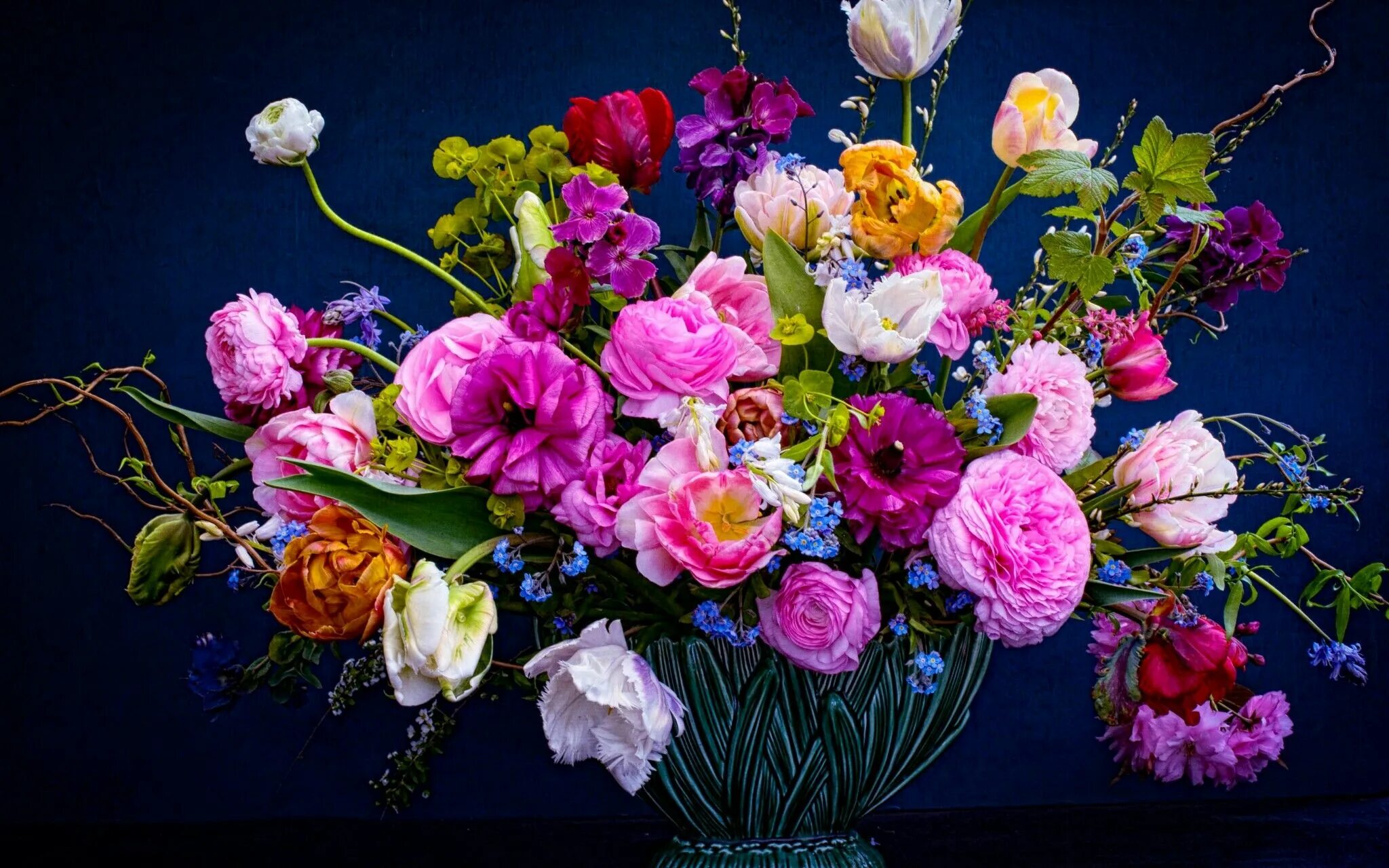 Красивый букет фото с днем Pin on Awesome Blue flower painting, Bloom and wild, Flower vase arrangements
