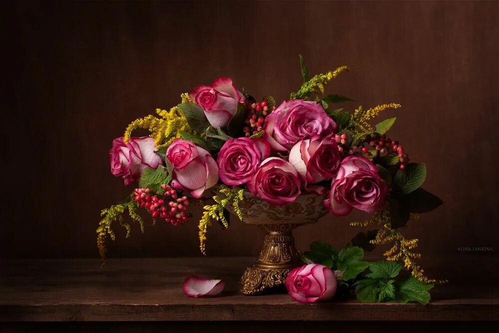 Красивый букет фото высокого разрешения #Still #Life #Photography ***© Alina Lankina Flowers, Pink rose bouquet, Still l