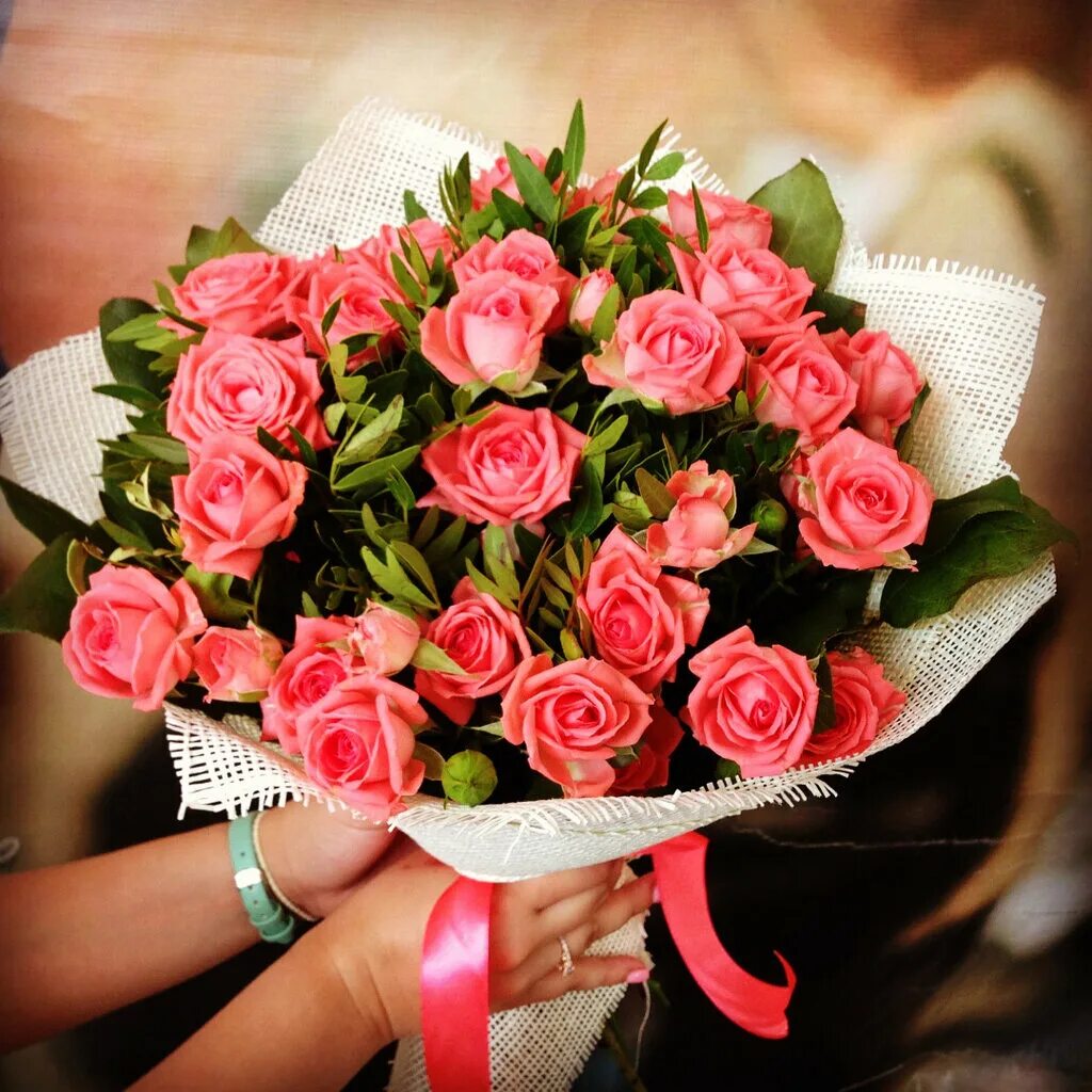 Красивый букет цветов для девушки фото Tsvety-tsvetochek-tsvety, flower shop, Новосибирск, улица Станиславского, 34 - Y