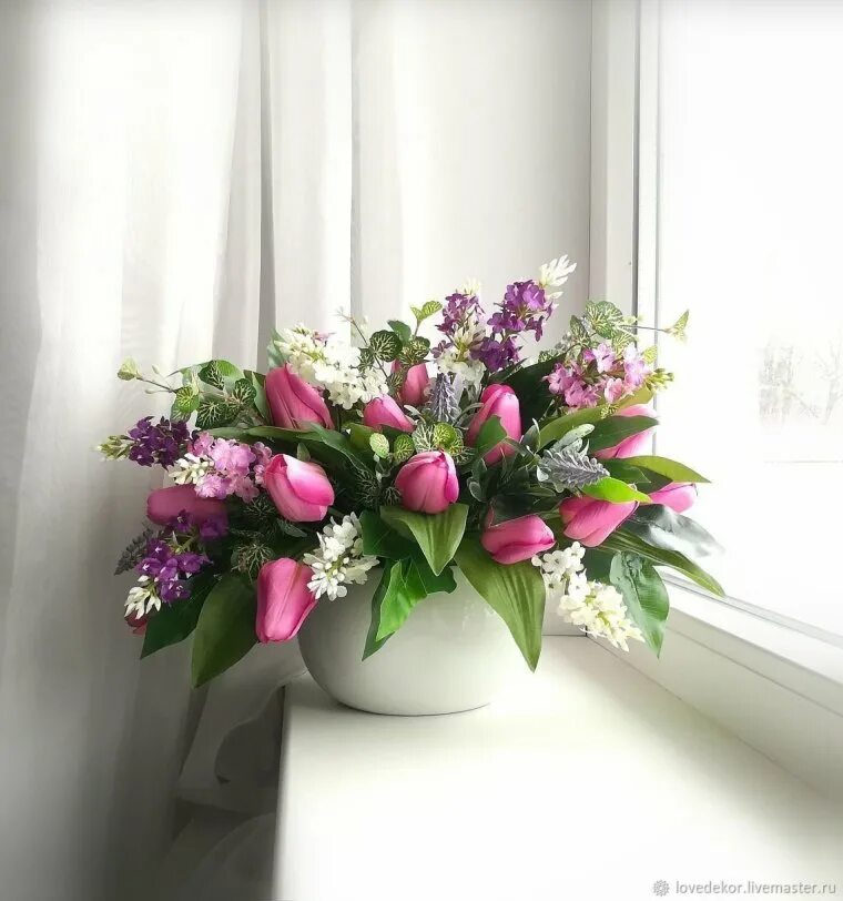 Красивый букет цветов фото утром Magic spring bouquets of flowers (70 photos) - Gorodprizrak