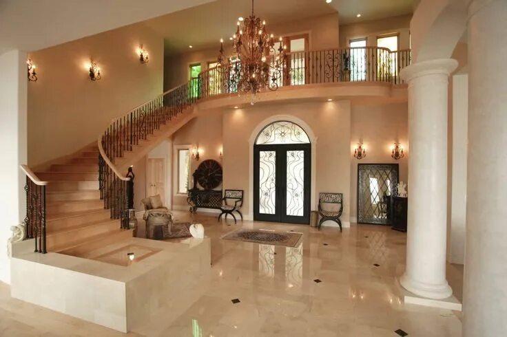 Красивый частный дом внутри фото Good Interior Color Schemes For Homes Mansion interior design, Luxurious interio