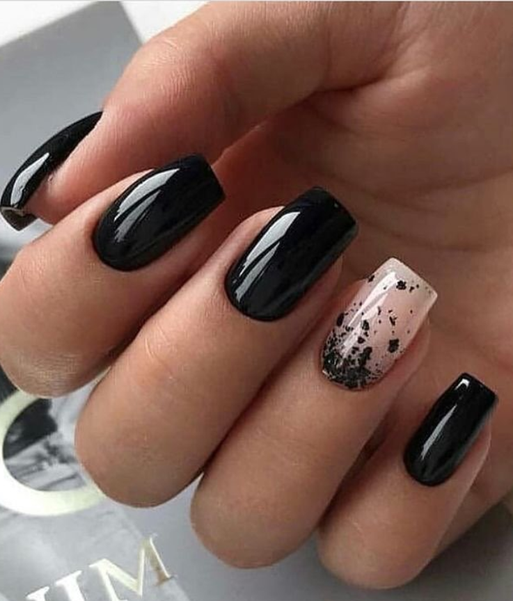 Красивый черный дизайн ногтей фото 110+ Best Natural Short Nails Design For Fall - Page 100 of 116 - Fashionsum Unh