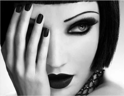 Красивый черный макияж Le Bombe Roaring 20s makeup, Makeup, 20s makeup
