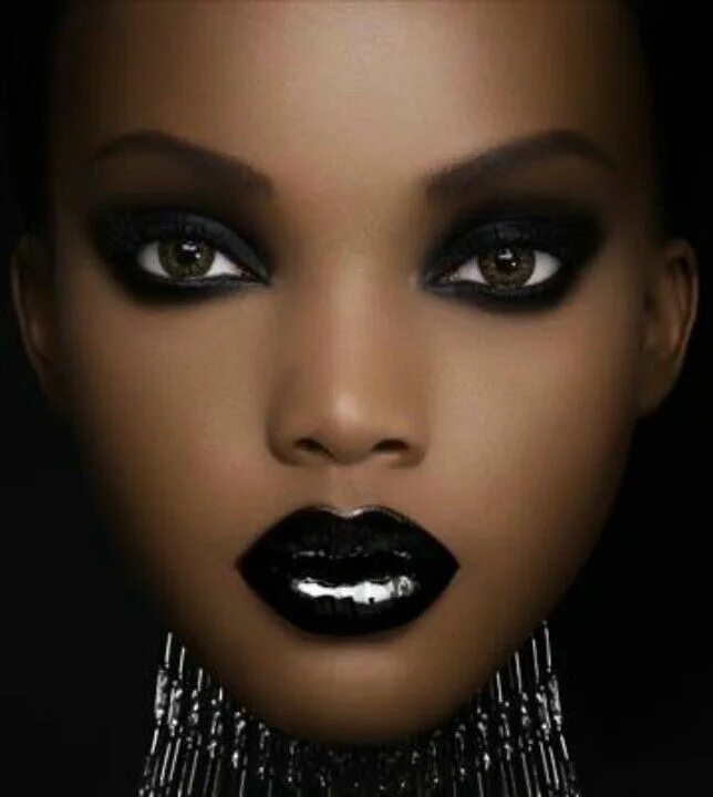 Красивый черный макияж Pin on BLOOD LUST Makeup, Womens makeup, Black beauties