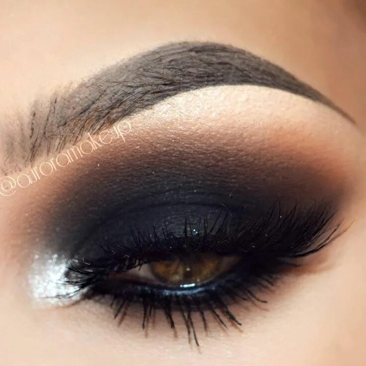 Красивый черный макияж Nanshy - Makeup Brushes & Beauty Tools on X Eye makeup, Black eyeshadow, Eyeshad