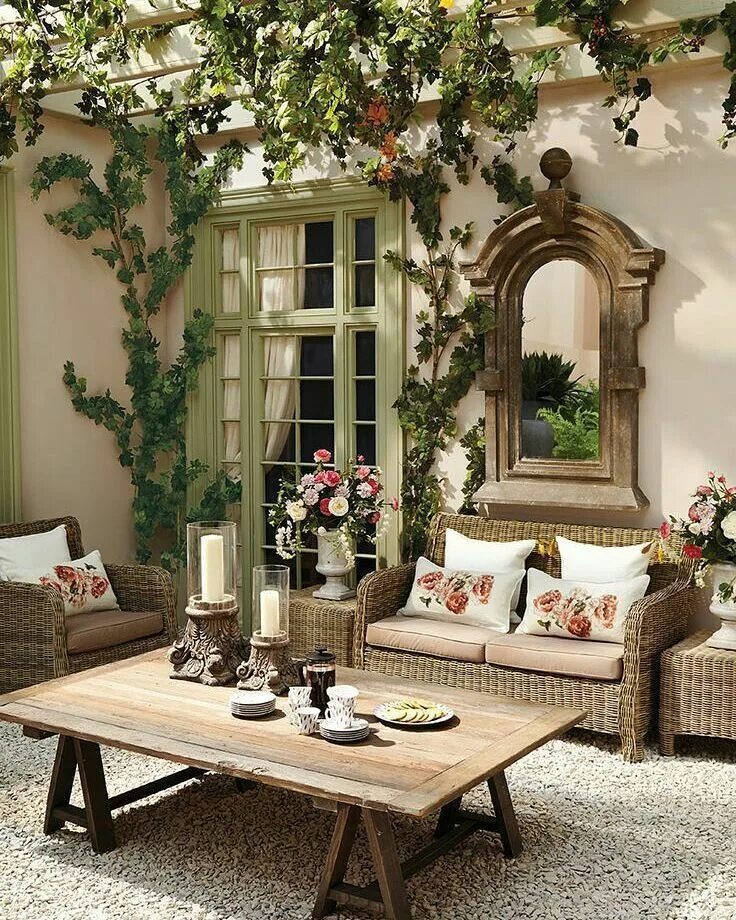 Красивый декор для дома Pin by Leonor Morreo on Porches Patio, Outdoor living, Outdoor spaces