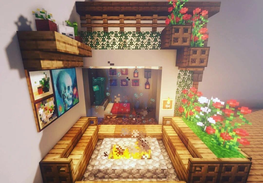 Красивый декор для дома в майнкрафт #minecraftbuildingideas Minecraft Minecraft houses, Minecraft house designs, Min