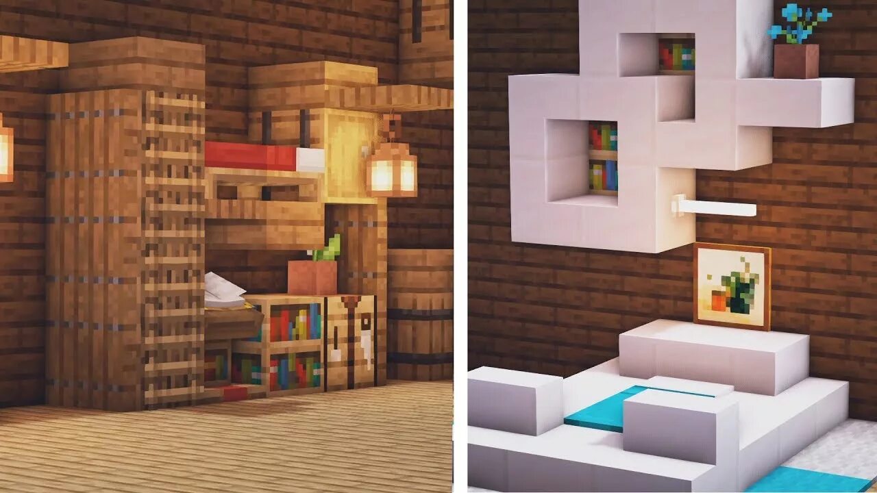 Красивый декор для дома в майнкрафт 5 Unique Bed Designs in Minecraft! (1.17 Building Tips and Tricks) - YouTube