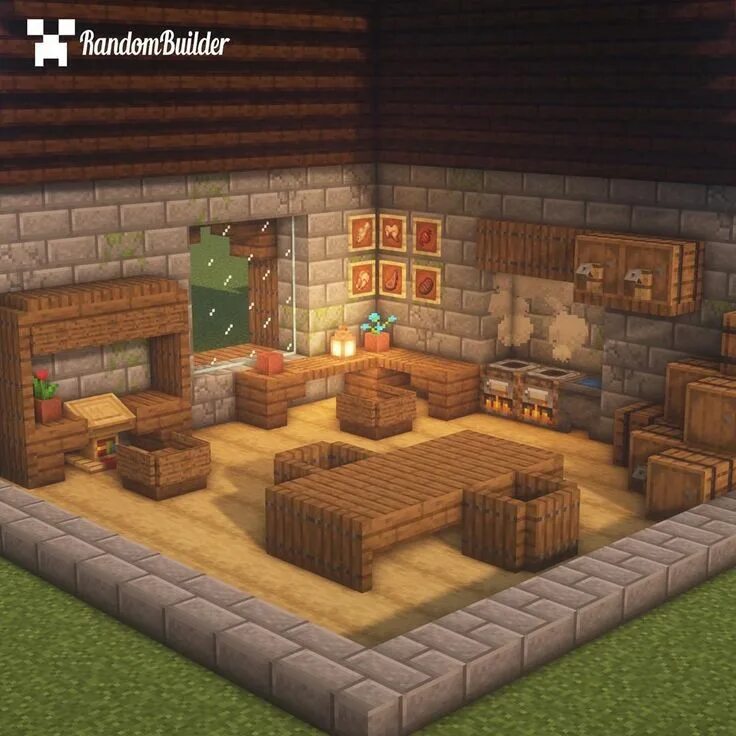 Красивый декор для дома в майнкрафт 4,493 Me gusta, 40 comentarios - Random Minecraft Builder (@randombuildermc) en 