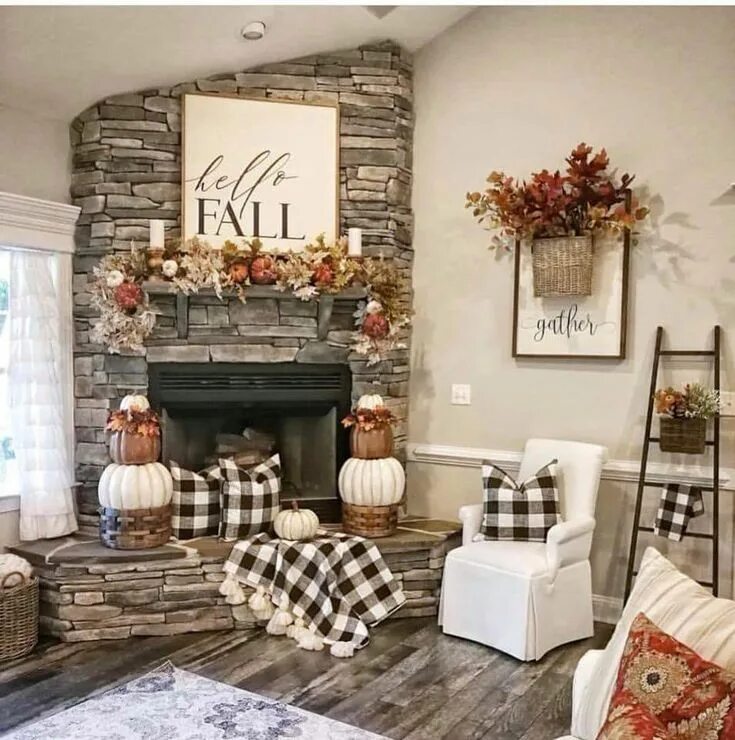 Красивый декор дома своими руками Pin on Decorative touches Home decor, Fall home decor, Farmhouse fall decor