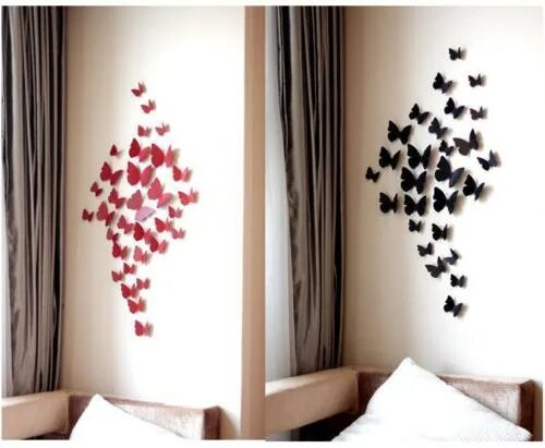 Красивый декор стен своими руками 12 pcs 3D Butterfly Wall Stickers Art Decal Home Room Decorations Decor Kids eBa