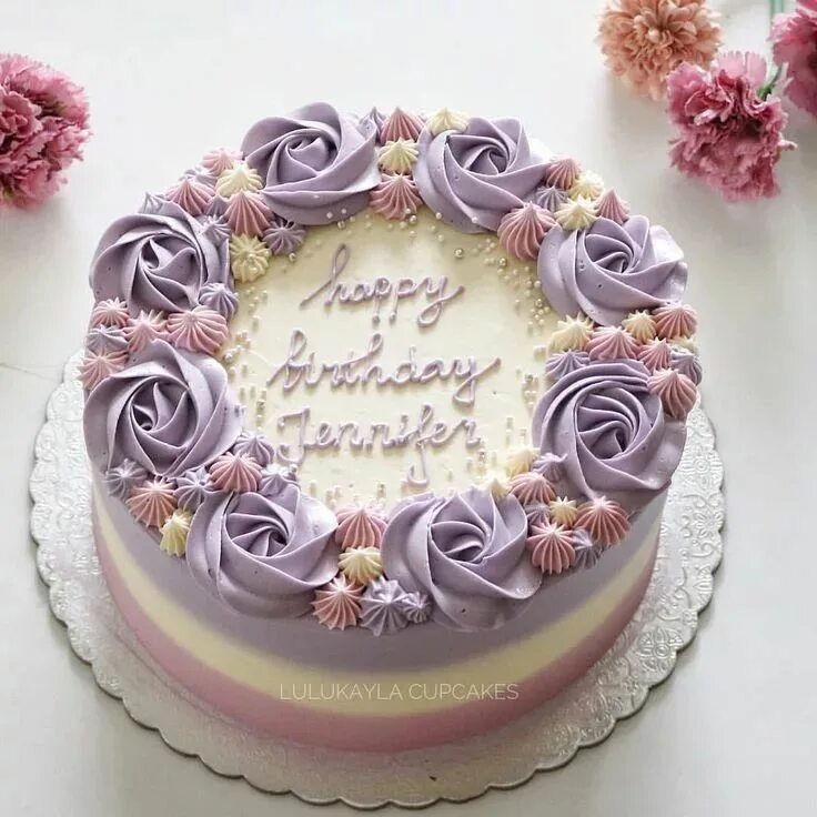 Красивый декор торта на день рождения Украшение торта Cake decorating, Flower cake, Birthday cake decorating
