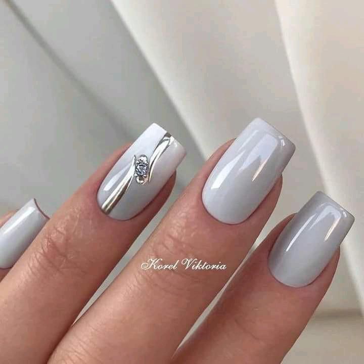 Красивый деловой маникюр 2024 Pin by nails art on Idea Pins by you in 2023 Squoval nails, Stylish nails, Fashi